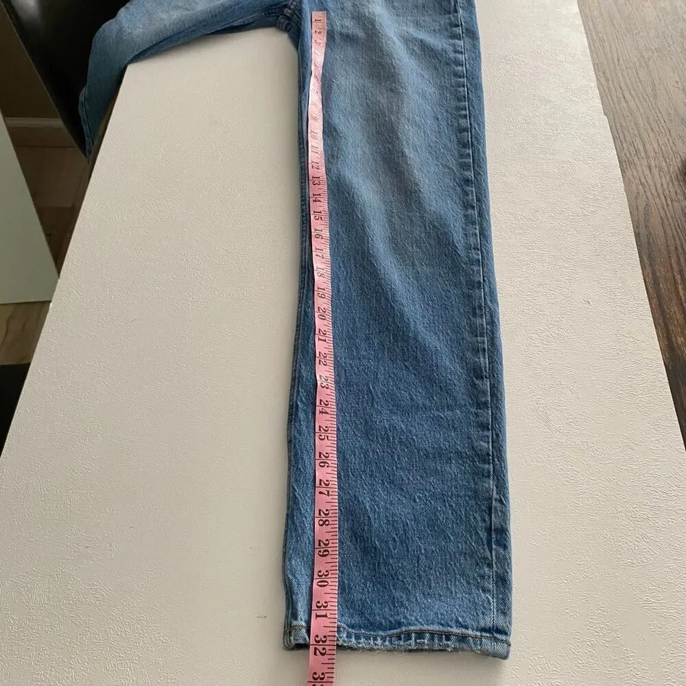 Abercrombie & Fitch 90s High Rise Straight Leg Jeans Size 26